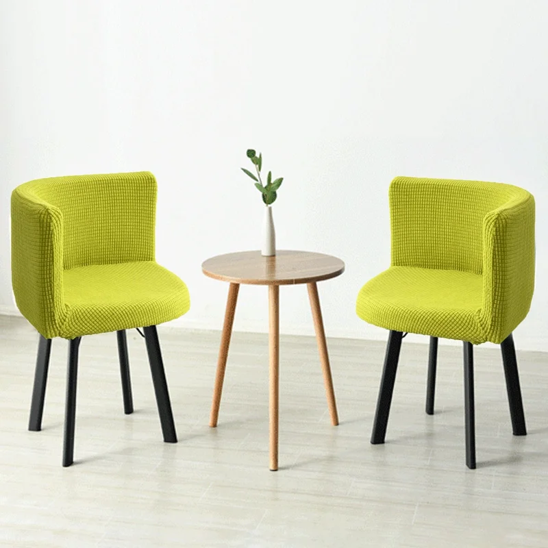 1/2/4/6 шт изогнутые чехлы на стулья однотонный флис дуги задняя Кухня обеденный для