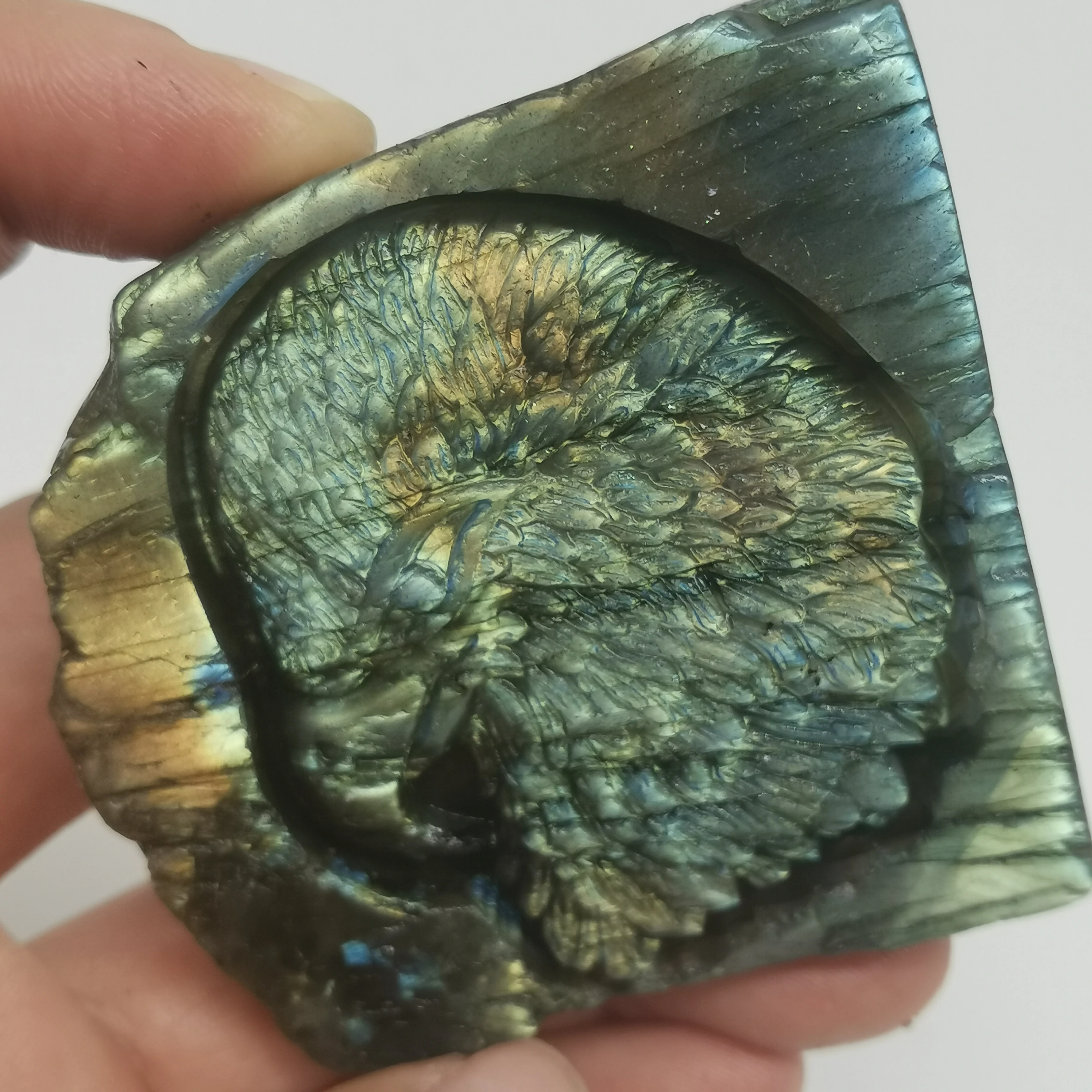 THE ONE!!106g Free Shipping Feng shui labradorite eagle head natural stone and minerals for quartz crystal gift #XT375 | Дом и сад
