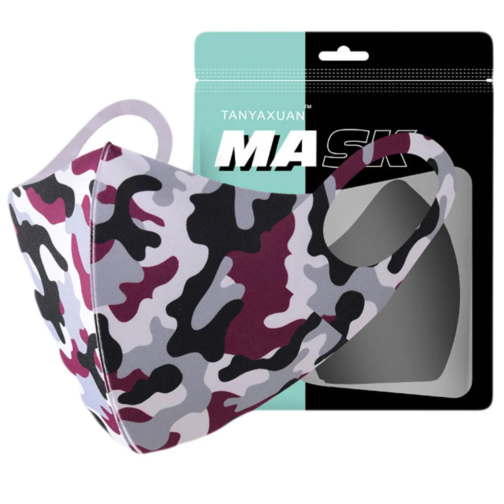 PM2.5 камуфляжная дышащая маска для рта моющаяся и многоразовая ветрозащитная