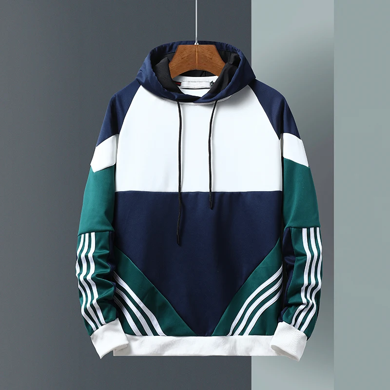 

Men's Hooded Athletic Wear Men 2 Piece Set Men 2021 Spring Autumn New Sportswear Sweatshirt Jogging Sweatpants Tracksuit For Men