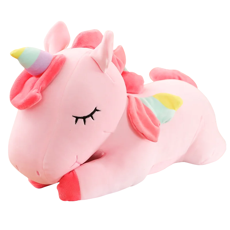 20-80cmKawaii гигантская плюшевая игрушка единорог мягкие куклы Единорог животное игрушечная лошадь для детей девочка подушка подарки на день рождения