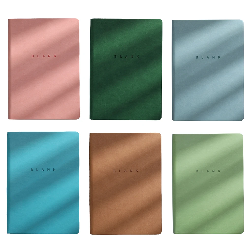 

A5 Blank Travel Journal Poratable Notepad Blank Travel Notebook Blank 100Gsm Premium Thick Paper for Office Business