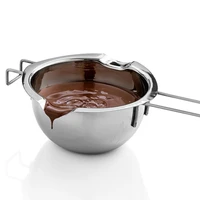 1pcs chocolate melting pot milk melting tank stainless steel cheese caramel pot bowl baking tools