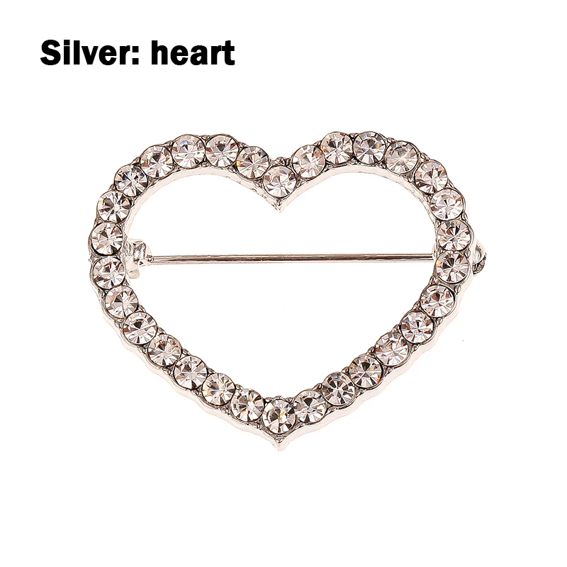 Женская модная брошь в Корейском стиле форме сердца со стразами|Броши| |