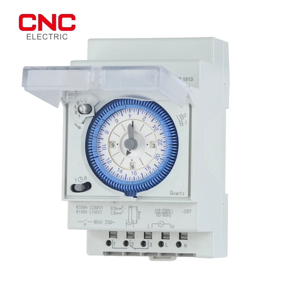 CNC SUL181d Time Relay 220V 24-hour Industrial Time Control Switch Track Installation Mechanical Timer
