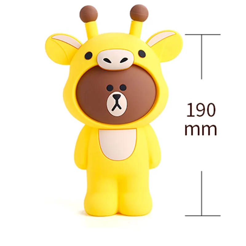 deer 3D мультяшный Чехол-карандаш на молнии для детей, канцелярские принадлежности, школьные офисные принадлежности, пенал, силиконовая сумка для ручек, пенал - Цвет: deer