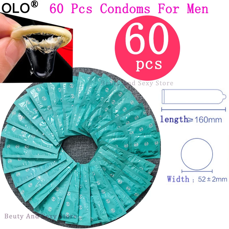 

Wholesale 50pcs/60pcs Condoms with Lubricant Smooth Condom for Men Safer Contraception Individual Package Female Condom