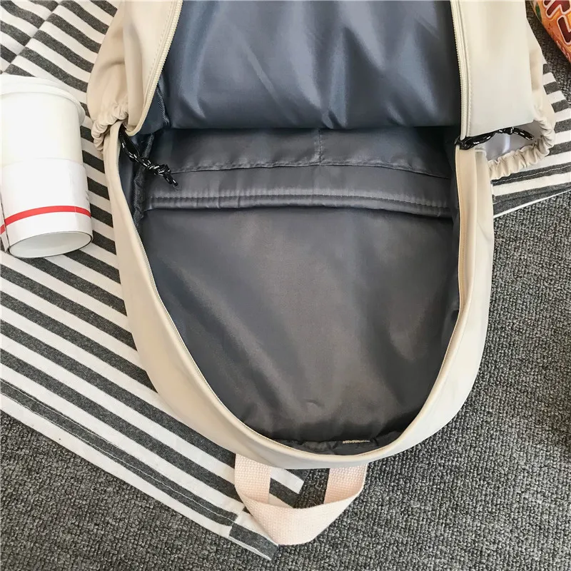 

DCIMOR New Waterproof Nylon Women Backpack Female Embroidery Travel Bag More Pocket Schoolbag For Teenage Girls Daily Backpacks