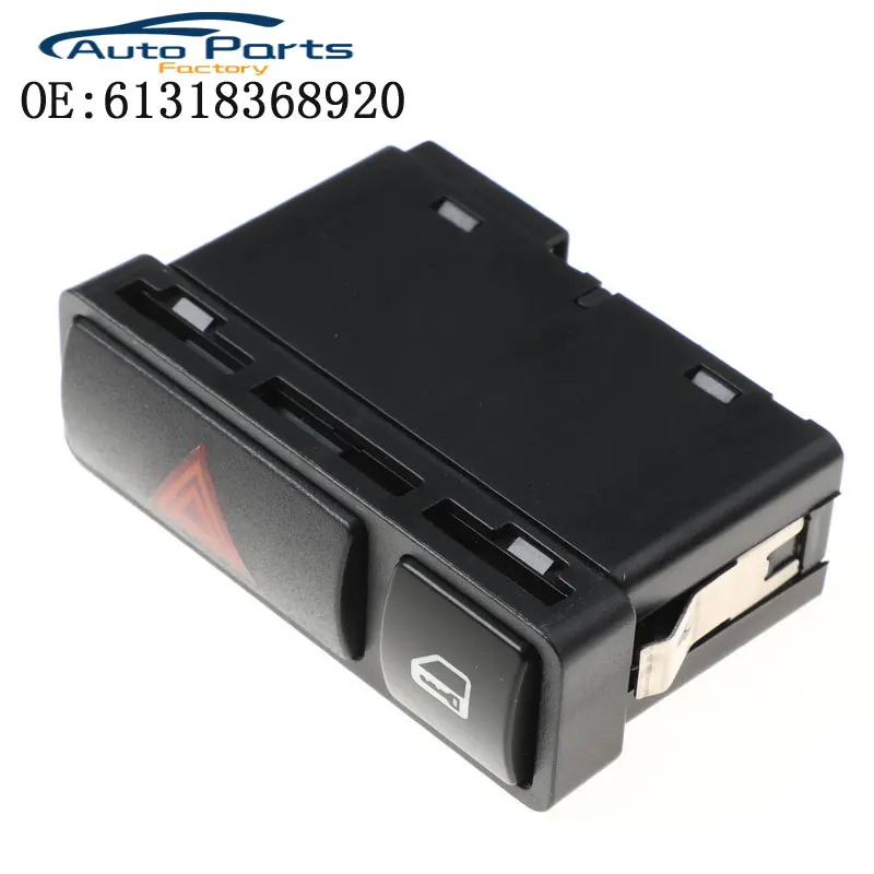 

Emergency Flash Light Switch Push Button Hazard Warnng Light Lock Switch On/Off Switch For BMW 3 Series E46 Hot Sell 61318368920
