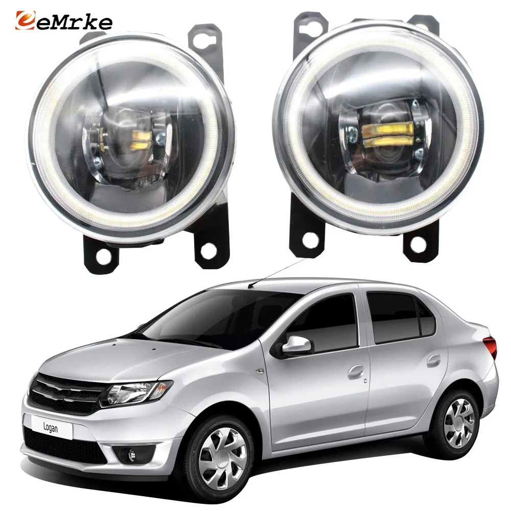 Автомобильные светодиодные противотуманные фары 2 шт. линейные линзы для Dacia Logan