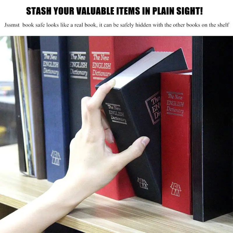 

Book Safe with Combination Lock Dictionary Diversion Book Safe Portable Safe Box, Great for storing Money Jewelry Passport