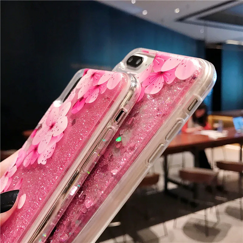 

Liquid Quicksand Glitter Painted Case For iPhone 11 Pro Max Xs Xr Silicone Back Phone Cover Case For iPhone 5 6 7 8 Plus Cases