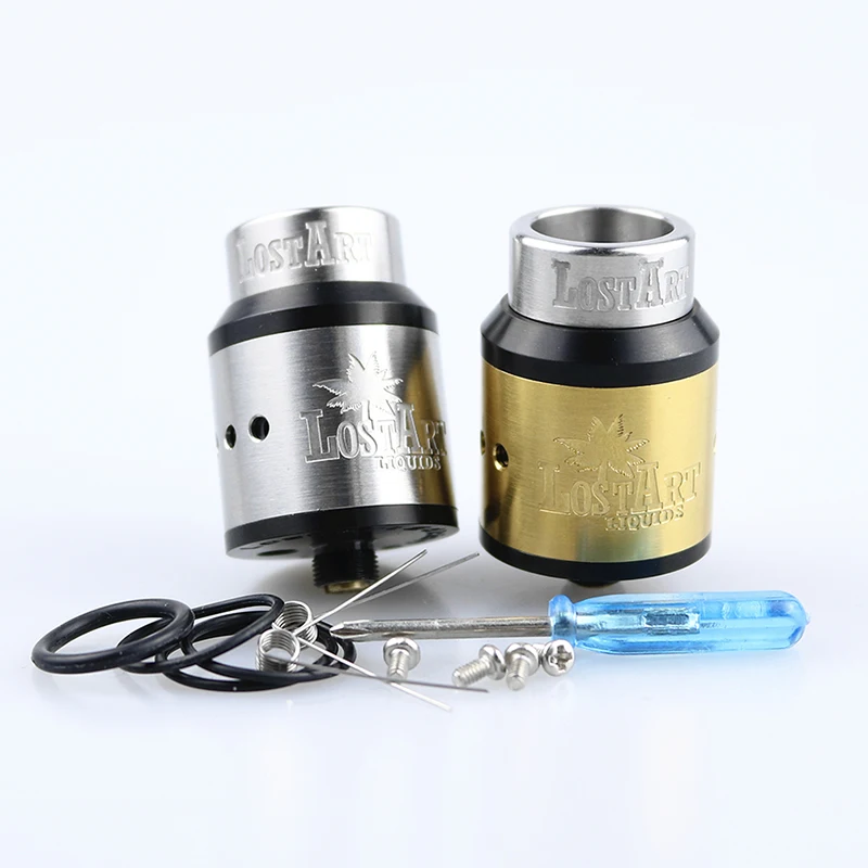 LostArt RDA Atomizer 24mm rebuildable Tank with BF PIN for 510 Electronic Cigarette Mod Wide Bore by PHENOMENON | Электроника