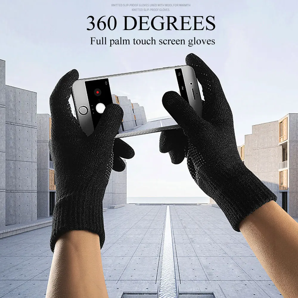 1 пара Polar Sport перчатки для смартфонов с сенсорным экраном флисовая подкладка