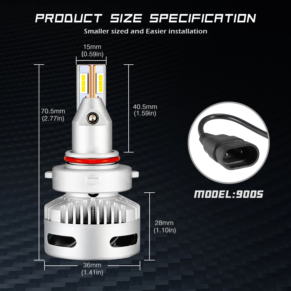 Novsight супер яркий 90 Вт H7/H11/9005/9012/D1/D2D/D5 Автомобильный светодиодный комплект для замены фар 6500K