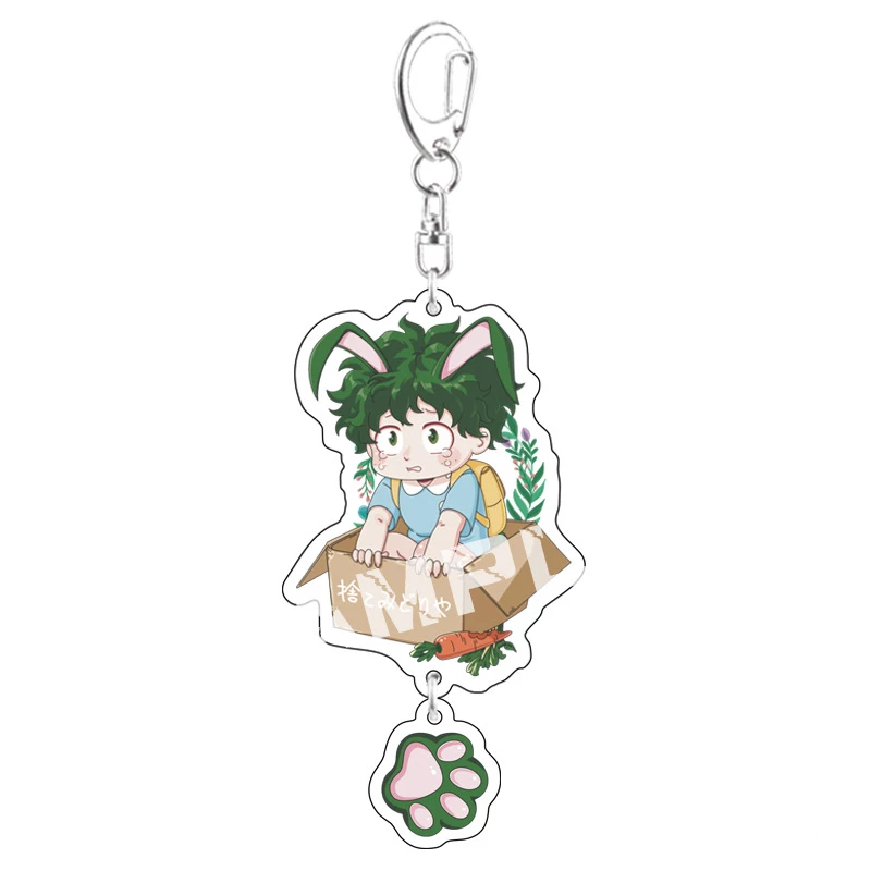 

Anime My Hero Academia Key Chain Midoriya Izuku All Might Comic Pendant Keyring Cosplay Fans Collect Gift Charm Accessories
