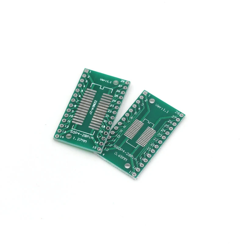 10PCS PCB Board Kit SMD Turn To DIP Adapter Converter Plate SOP MSOP SSOP TSSOP SOT23 8 10 14 16 20 28 SMT To DIP images - 6