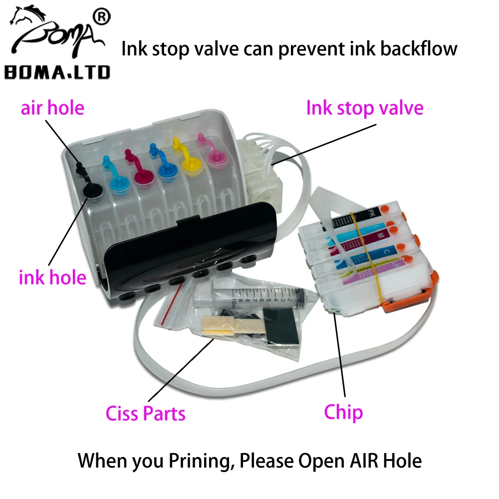 Пустая Система непрерывной подачи чернил IC70 6 цветов для Epson EP 706A 306 976A3 906F 776A 905F 905A