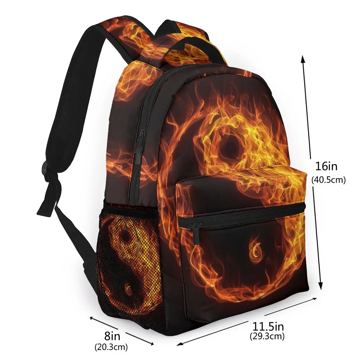 Новый стильный рюкзак для мальчиков и подростков школьная сумка Yin Yang