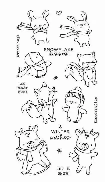 Прозрачный силиконовый штамп/печать для скрапбукинга своими