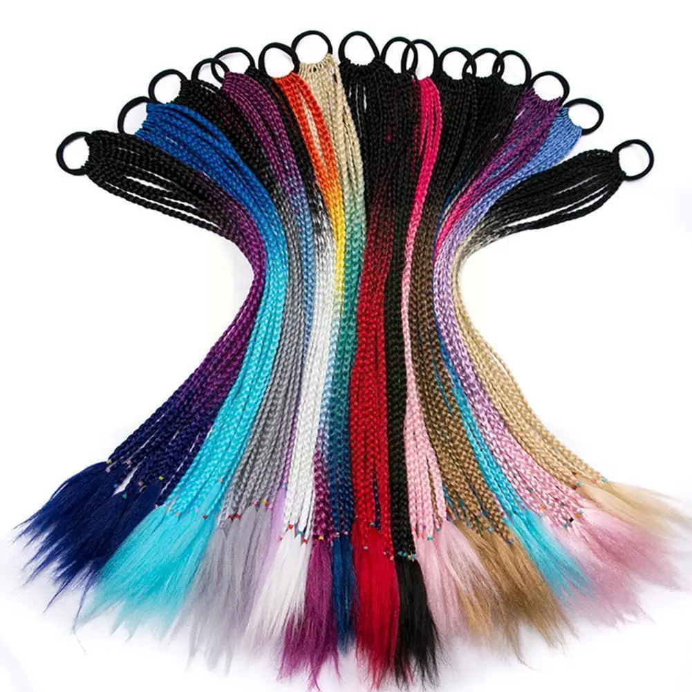 

Motorcycle Helmet Braid Decorations Motorcycle Equipment Decorations Wig Accessories Colorful Fiber Braids S8K0