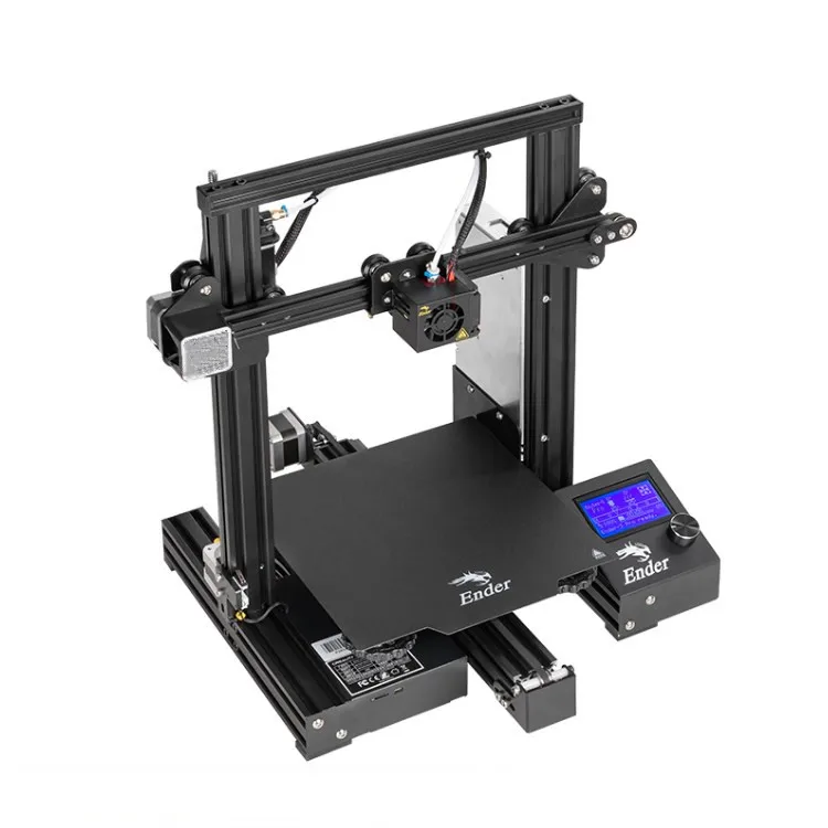 

DIY V2 Upgrade Silent Mainboard 4.3 Inch Color LCD Carborundum Glass Bed 3D Printer