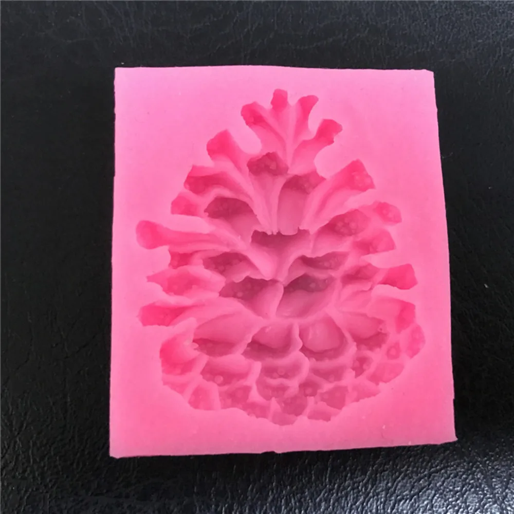 3D Силиконовые сосновые орехи конус помадка форма для пирога посуда выпекания