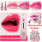 Стойкая увлажняющая Желейная губная помада, Женская губная помада, косметика, термостойкая губная помада, блеск для губ, 6 цветов, водостойкая