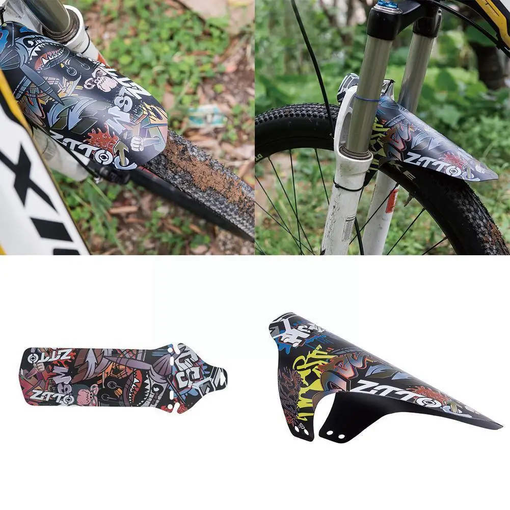 

Cool Pattern Mudguard Mountain Road Bike Mudguard Without Muddy Fear of Portable Bicycle Accessories Road Mini U8C4
