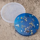 2 предмета круглый и квадратная Подставка под стакан с украшением в виде кристаллов эпоксидная смола, форма чашки коврик силиконовая форма сделай сам ремесла литья инструмент A09 21