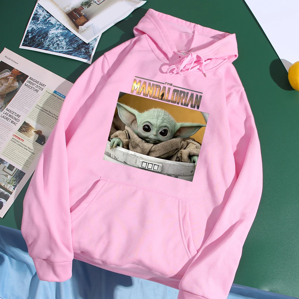 Милые детские толстовки Yoda Disney мужские свитшоты в стиле Харадзюку мандалор