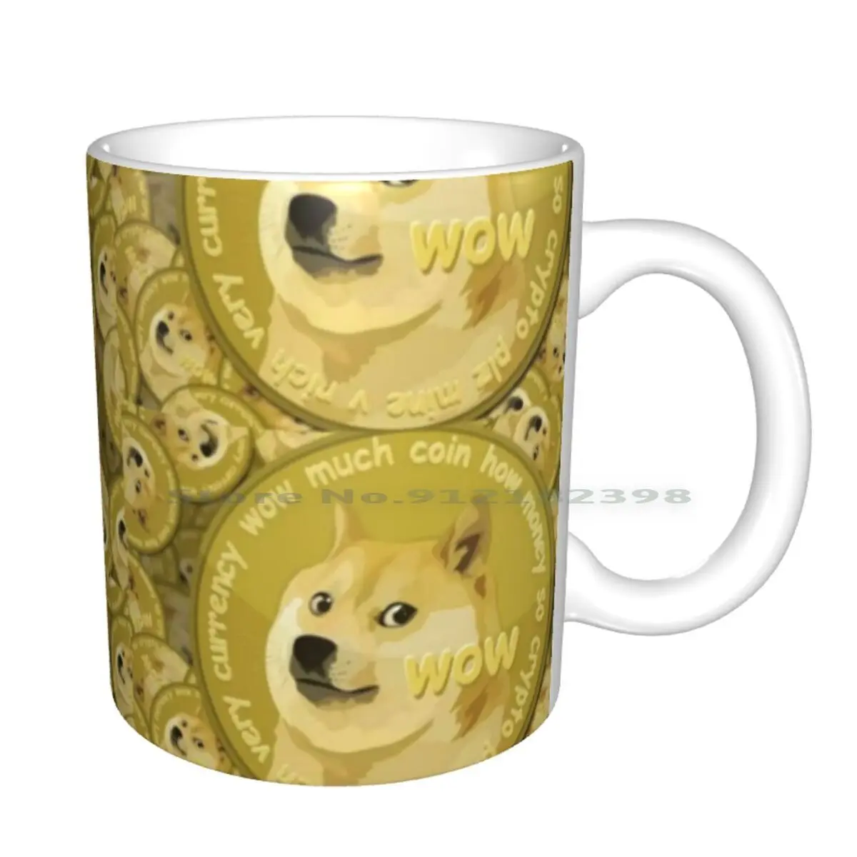 Керамические кружки Doge Coin Dogecoin кофейные чашки Кружка для молока и чая Догг