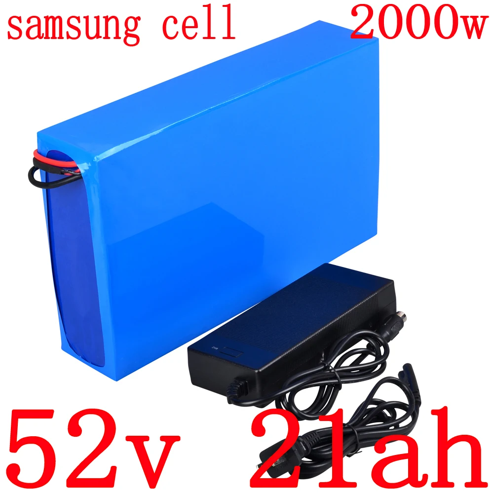 

Литиевая батарея для электровелосипеда samsung, 52 в, 10 А/ч, 13 а/ч, 15 а/ч, 18 А/ч, 20 А/ч, 22 А/ч, 25 А/ч, 48 В, 1000 Вт, 2000 Вт, аккумулятор для электровелосипеда