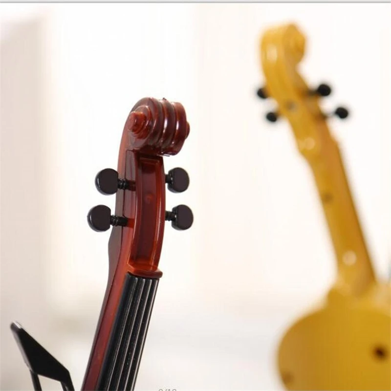 Творческий скрипки настольные часы Ретро Классическая Скрипка будильник дома