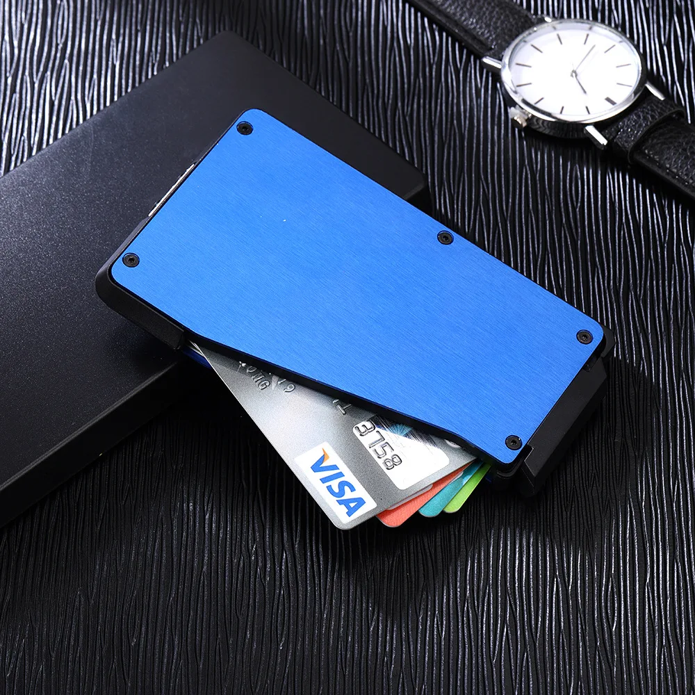 

Aluminum Alloy Card Case Anti-magnetic Credit Card Case Bank Card Credit Card Case Automatic Ejection of Metal Card Case Storage