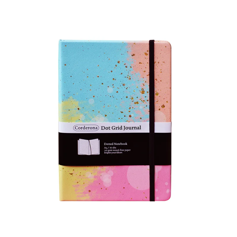 A5 160gsm Love Bubble Dotted Bullet Notebook Hard Cover Travel Journal