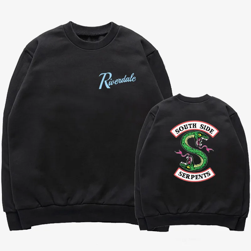 Толстовка с капюшоном &quotSouth Side Serpents&quot ривердейл пуловер куртки круглым вырезом