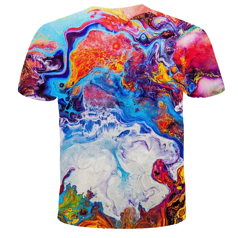

Men'sPaintCottonT-Shirt3DPrintColorTShirtSummerGraphicTeesPatternWomen/MenShortSleeveNoveltyStreetwearTops
