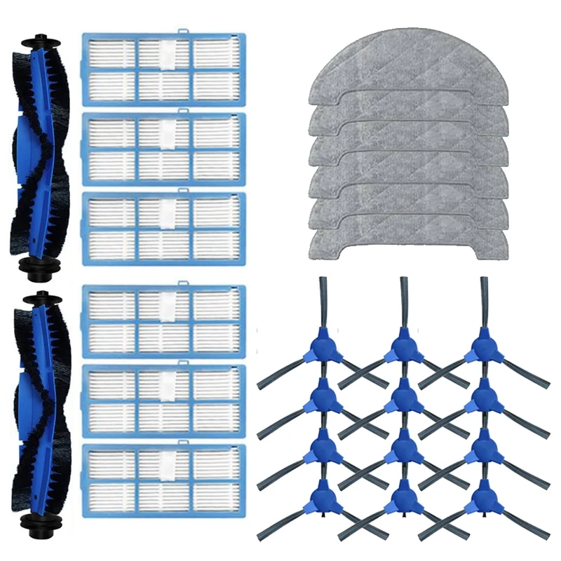 

HEPA Filter Side Brush For Proscenic 850T Vacuum Cleaner Main Roller Brushes Mop Cloth Replacement Accessories