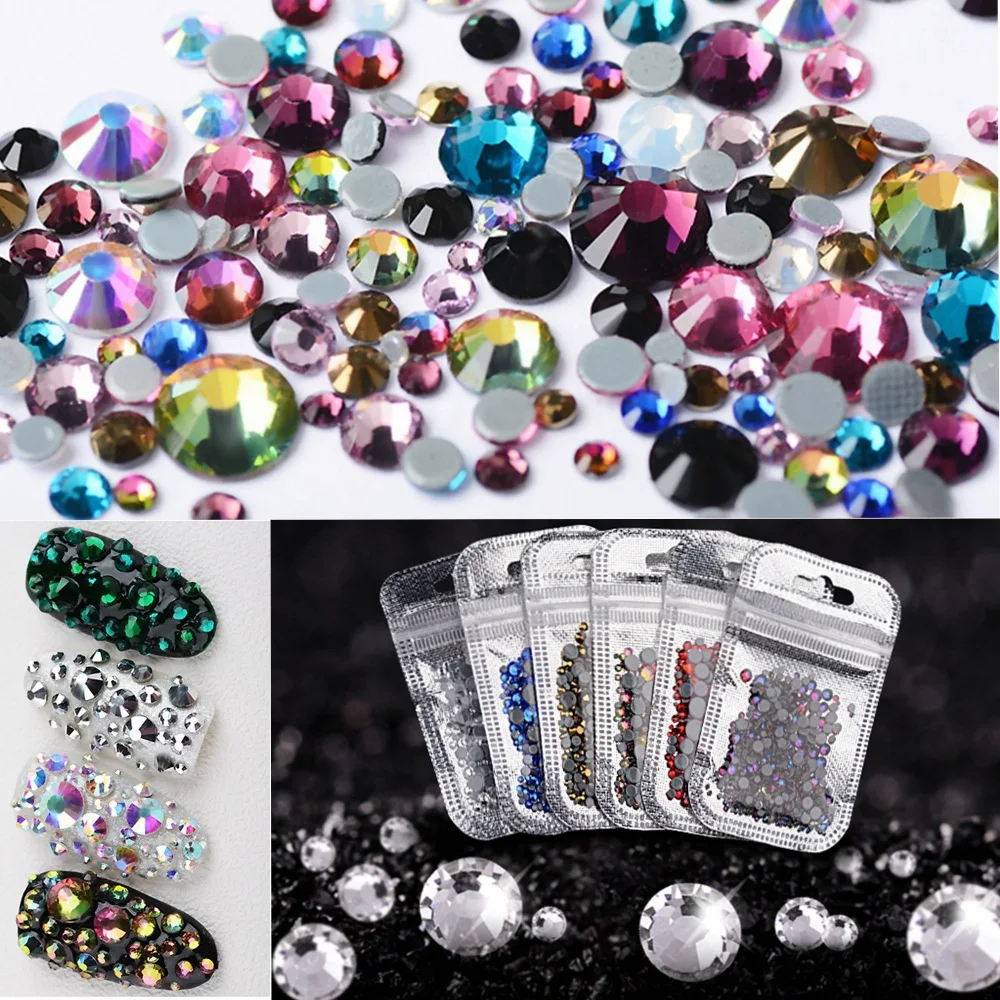 400 шт./пакет искусство ногтей исправление хрусталя и искусственного алмаза AB 40