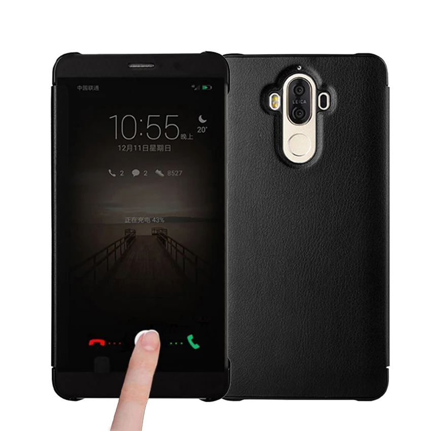 Роскошный чехол-книжка Smart View для Huawei Mate 9 Pro 9pro Магнитный кожаный чехол Mate9 Mate9pro