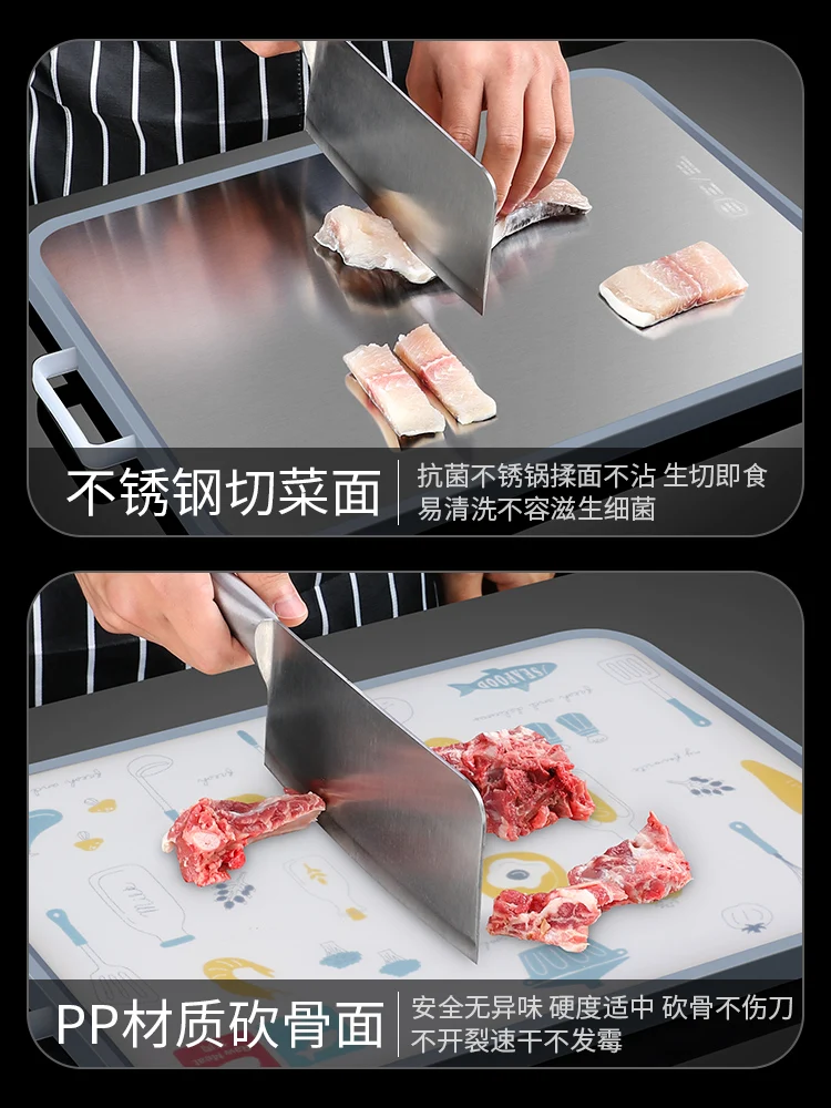 18/10 Разделочные Блоки Из Нержавеющей Стали прочная кухонная двухсторонняя