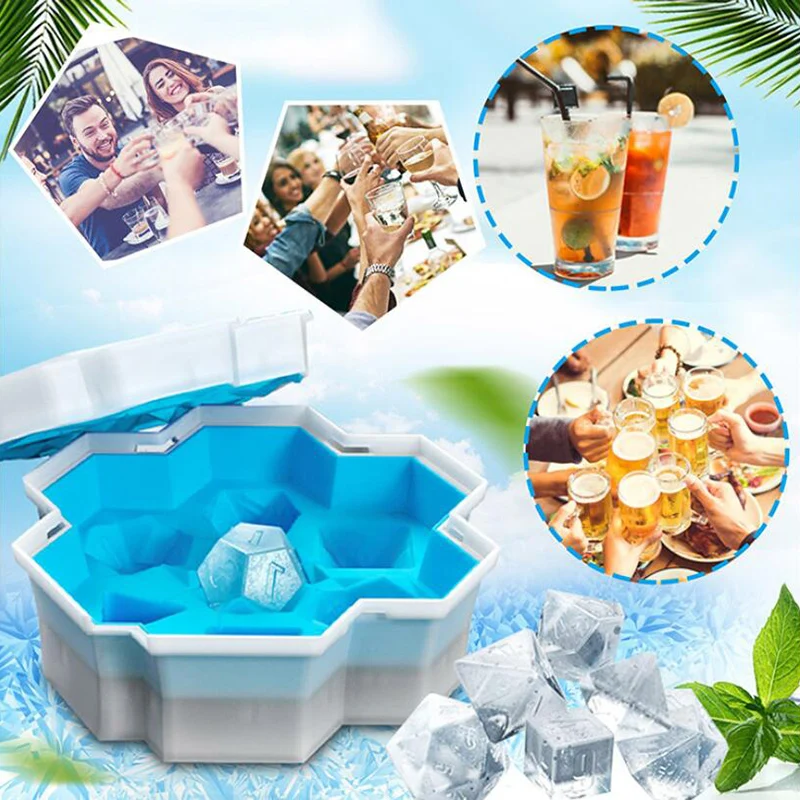 

Silicone Ice Cube Mold Dice Chocolates Mould Tray Home Bar Wine Ice Blocks Maker Ice Cream Tools Cake mold