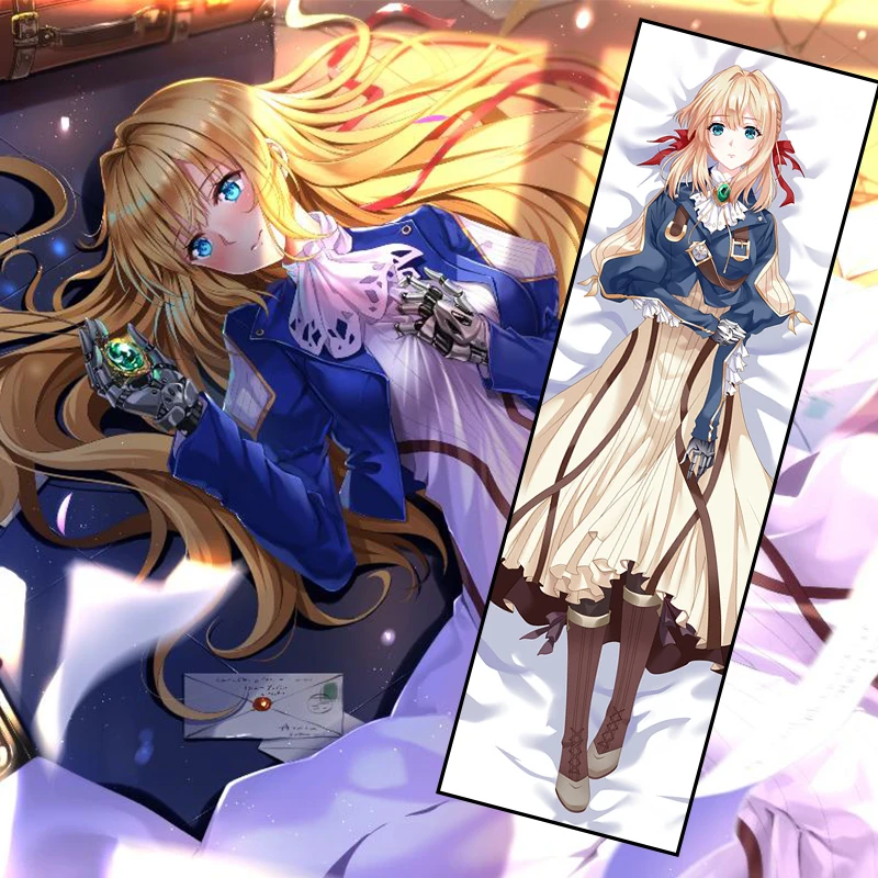 

Violet Evergarden Body Pillow Case 3D Double-sided Cosplay Anime Cattleya Baudelaire Dakimakura Pillow Cover For Otaku