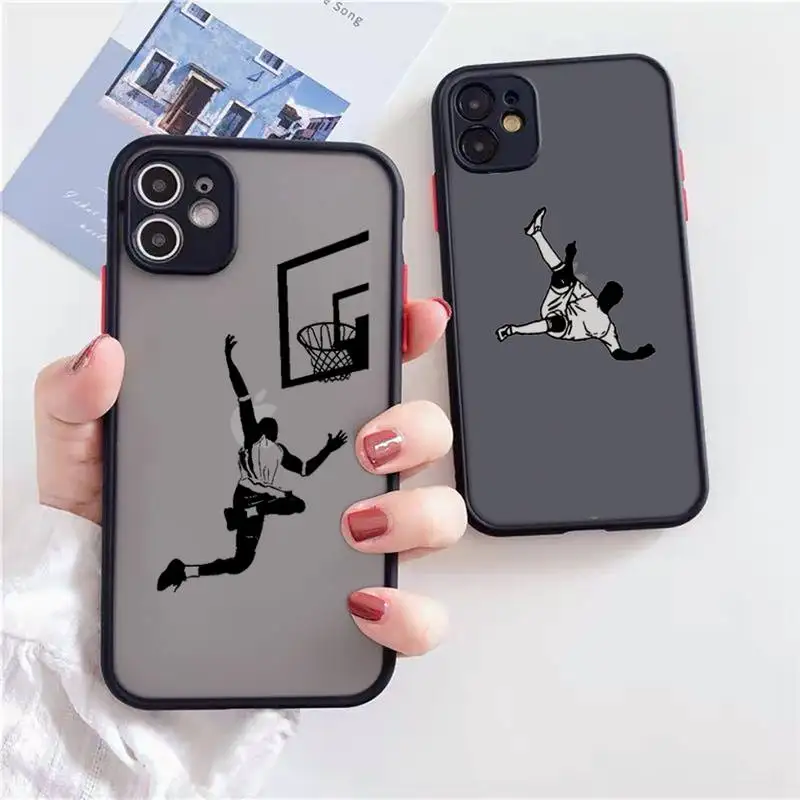 

Hot Off Basketball Phone Case Matte Transparent For iPhone 12 Mini 11 Pro XR XS Max 7 8 Plus