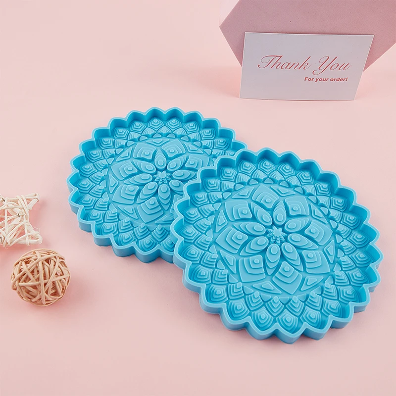 

Magic Tree Coaster Epoxy Resin Mold Round Tray Cup Mat Casting Silicone Mould DIY Crafts Home Decoration Ornaments Making Tool
