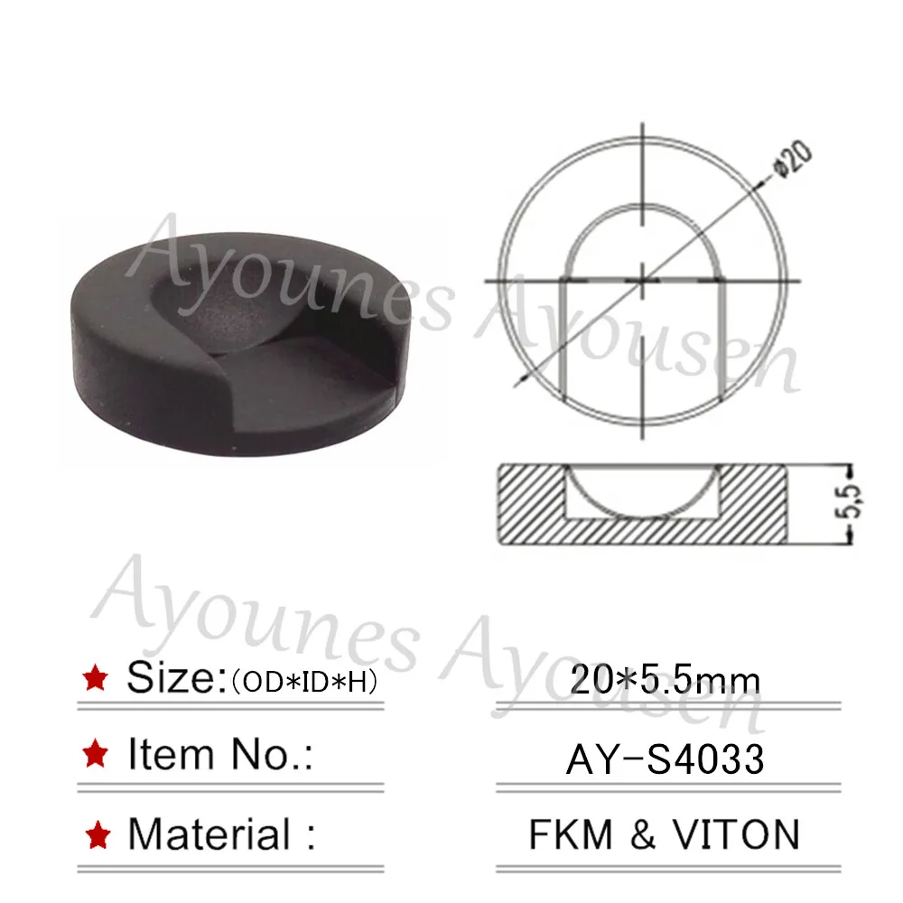 8 резиновых уплотнений топливной форсунки (AY-S4033)