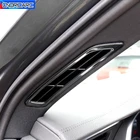 Автомобильный Стайлинг стойка вентиляционные отверстия декоративная рамка, обшивка, накладка из нержавеющей стали для Audi A6 C8 2019 аксессуары для интерьера