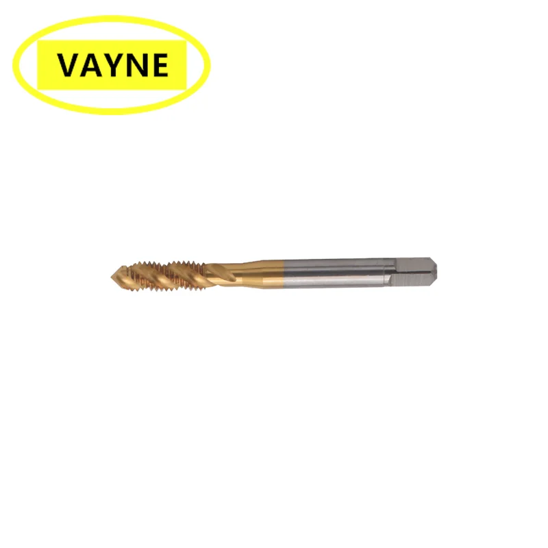 

VAYNE HSSE Metric Spiral Fluted Taps with Tin Coated M3*0.5 M3.5* 0.6 and machine used Fine Thread screw tap M3.5*0.35 M3*0.5