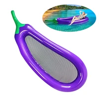 giant inflatable pool float eggplant shape floats raft air mattresses floating row summer swimming water sports beach toy adults